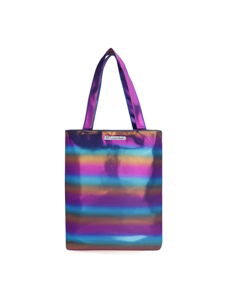 NFI Essentials Shopping Tote Bag With Snap Button- Stylish Handbag For Women-image-8